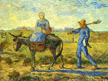 Mañana Ir a trabajar Vincent van Gogh Pinturas al óleo